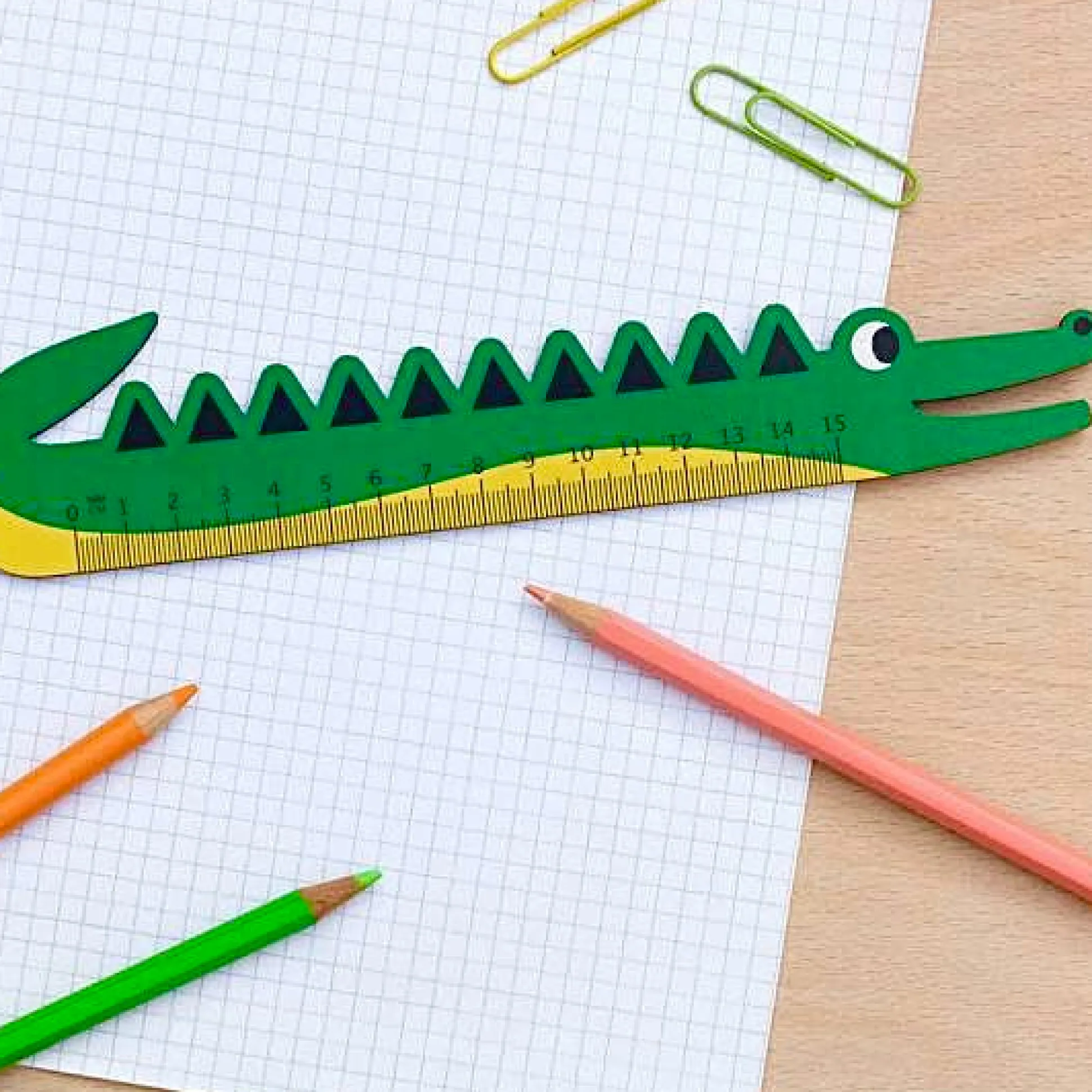 Crocodile Wooden Ruler
